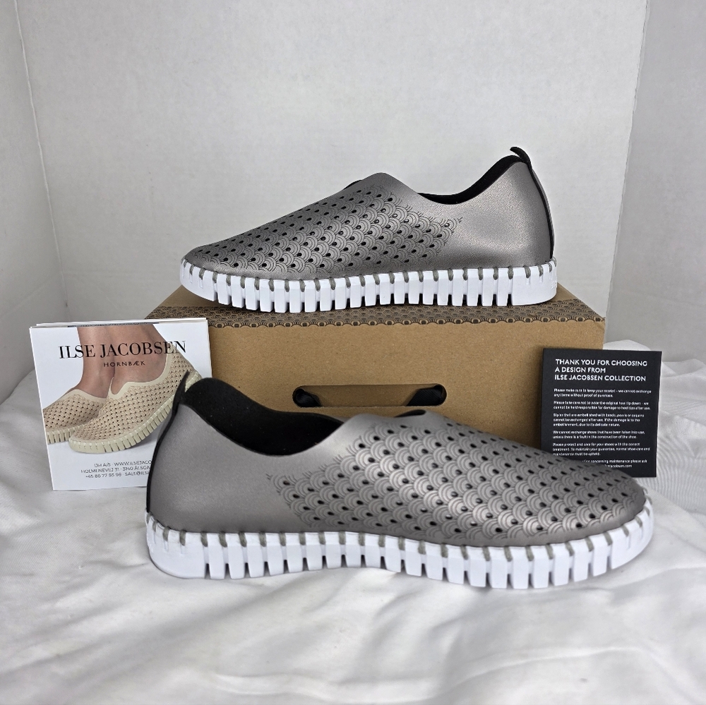 NEW ILSE JACOBSEN Style: TULIP3576 Color: Gunmetal Size: 36, 37, 38,